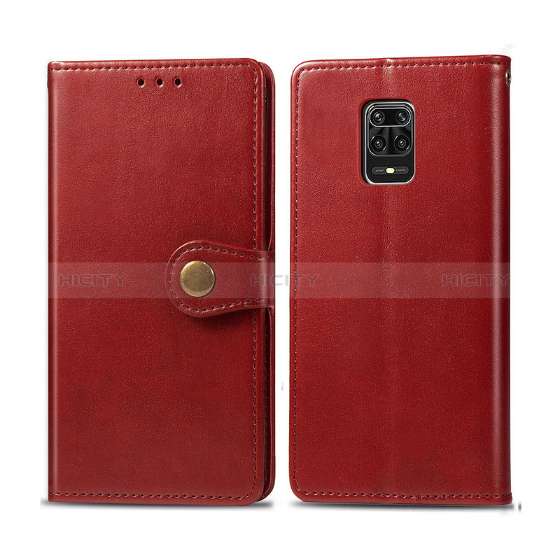 Handytasche Stand Schutzhülle Flip Leder Hülle S05D für Xiaomi Redmi Note 9S Rot