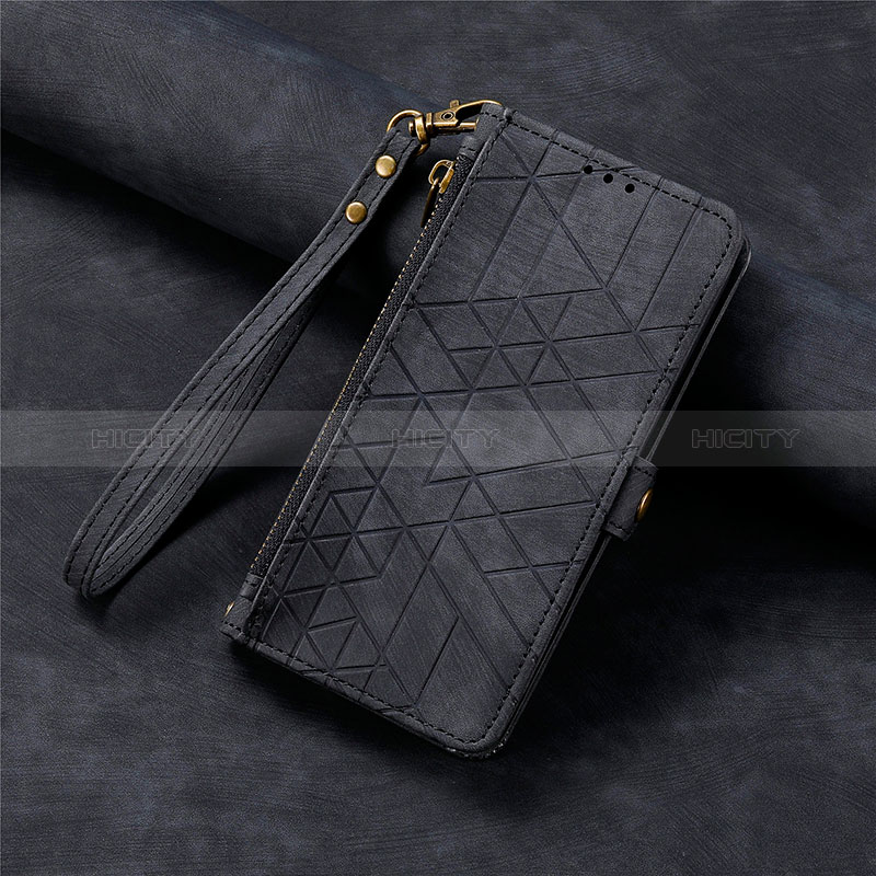 Handytasche Stand Schutzhülle Flip Leder Hülle S06D für Apple iPhone 13 Pro Schwarz