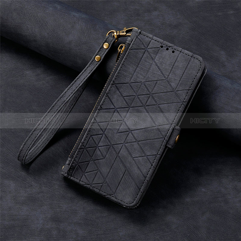 Handytasche Stand Schutzhülle Flip Leder Hülle S06D für Apple iPhone 13 Schwarz