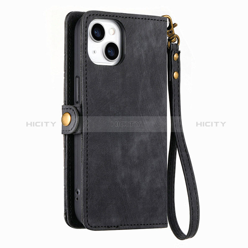 Handytasche Stand Schutzhülle Flip Leder Hülle S06D für Apple iPhone 14 Plus