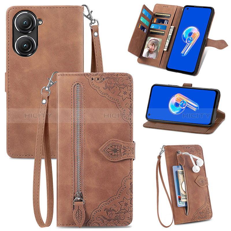 Handytasche Stand Schutzhülle Flip Leder Hülle S06D für Asus Zenfone 9