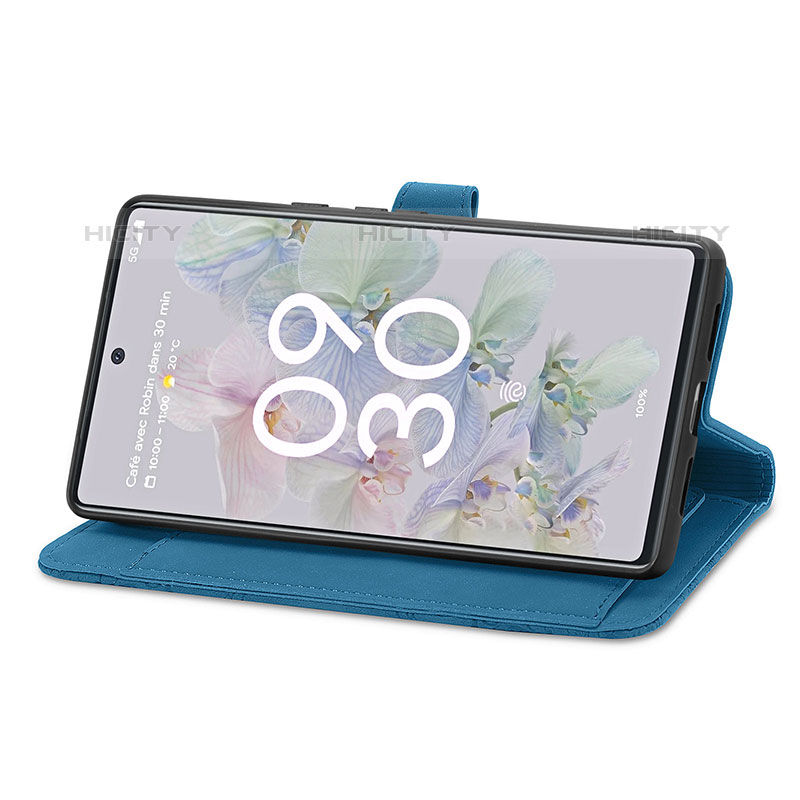 Handytasche Stand Schutzhülle Flip Leder Hülle S06D für Google Pixel 6a 5G