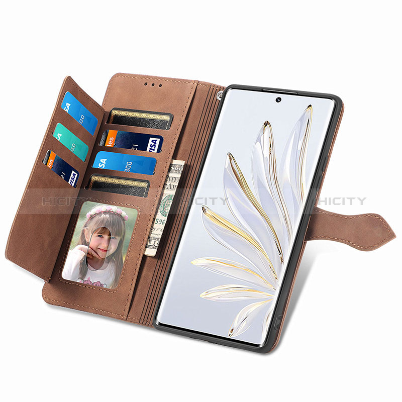 Handytasche Stand Schutzhülle Flip Leder Hülle S06D für Huawei Honor 70 5G