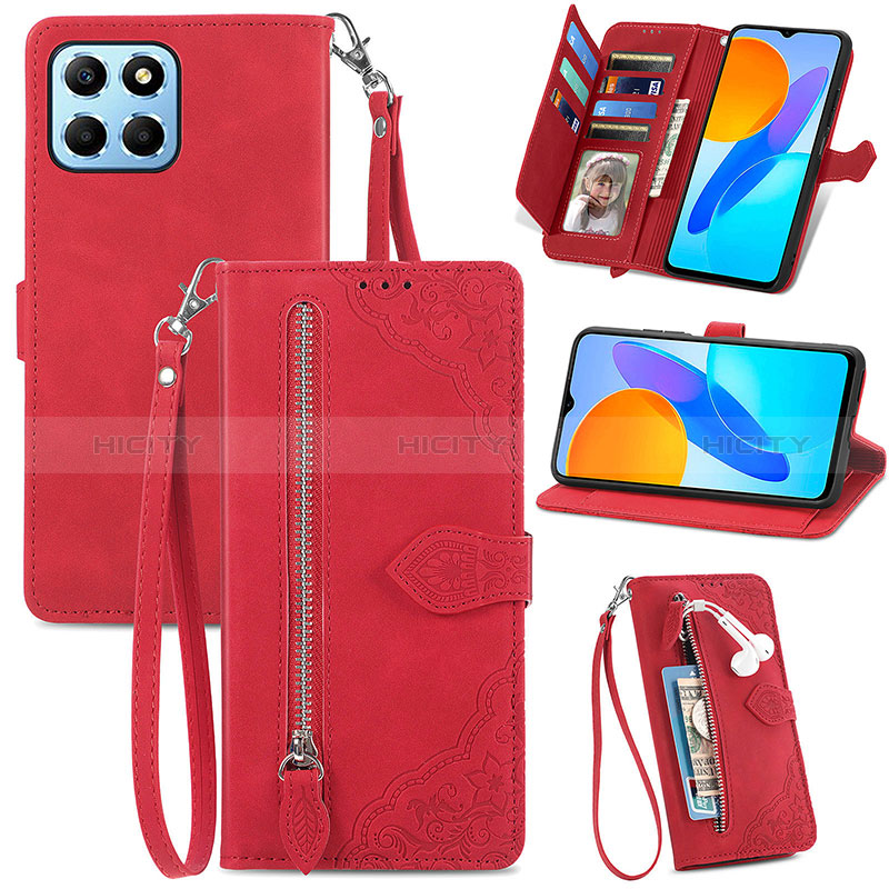 Handytasche Stand Schutzhülle Flip Leder Hülle S06D für Huawei Honor 70 Lite 5G