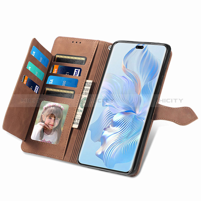 Handytasche Stand Schutzhülle Flip Leder Hülle S06D für Huawei Honor 80 Pro Flat 5G