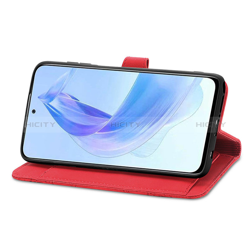 Handytasche Stand Schutzhülle Flip Leder Hülle S06D für Huawei Honor 90 Lite 5G groß