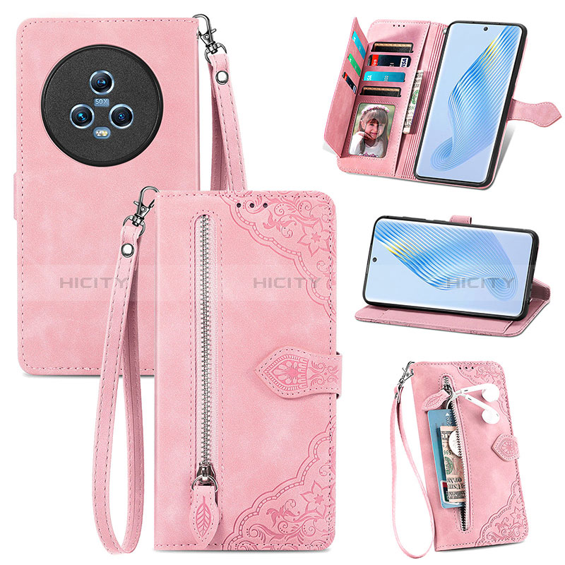 Handytasche Stand Schutzhülle Flip Leder Hülle S06D für Huawei Honor Magic5 5G groß