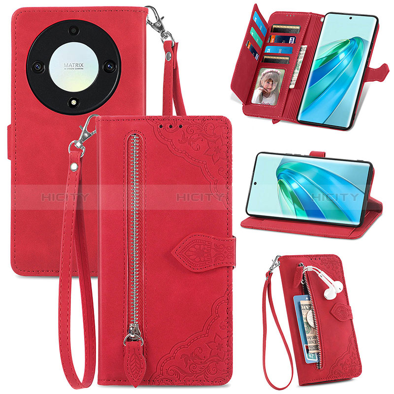 Handytasche Stand Schutzhülle Flip Leder Hülle S06D für Huawei Honor Magic5 Lite 5G