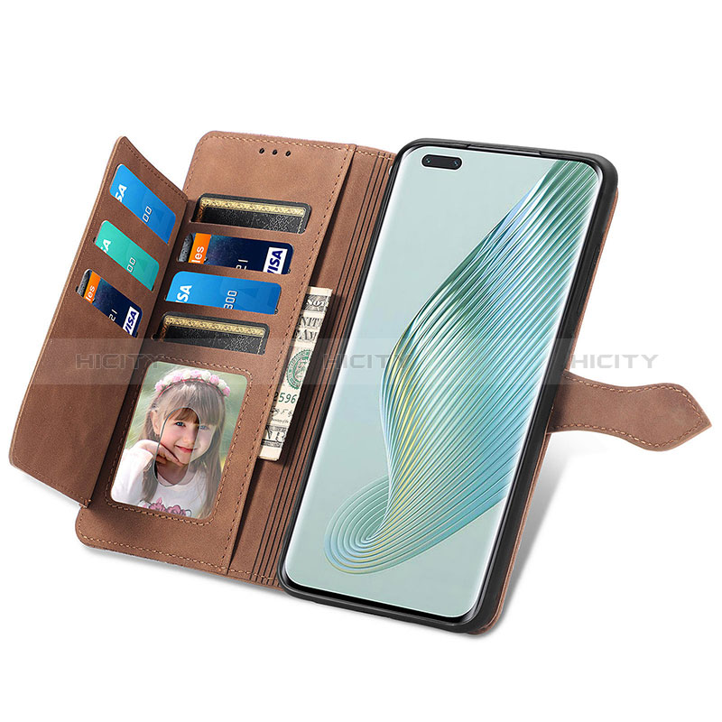 Handytasche Stand Schutzhülle Flip Leder Hülle S06D für Huawei Honor Magic5 Pro 5G