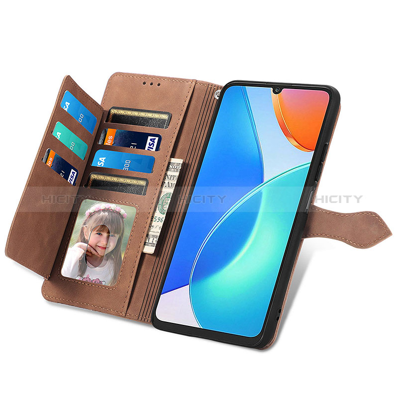 Handytasche Stand Schutzhülle Flip Leder Hülle S06D für Huawei Honor X7