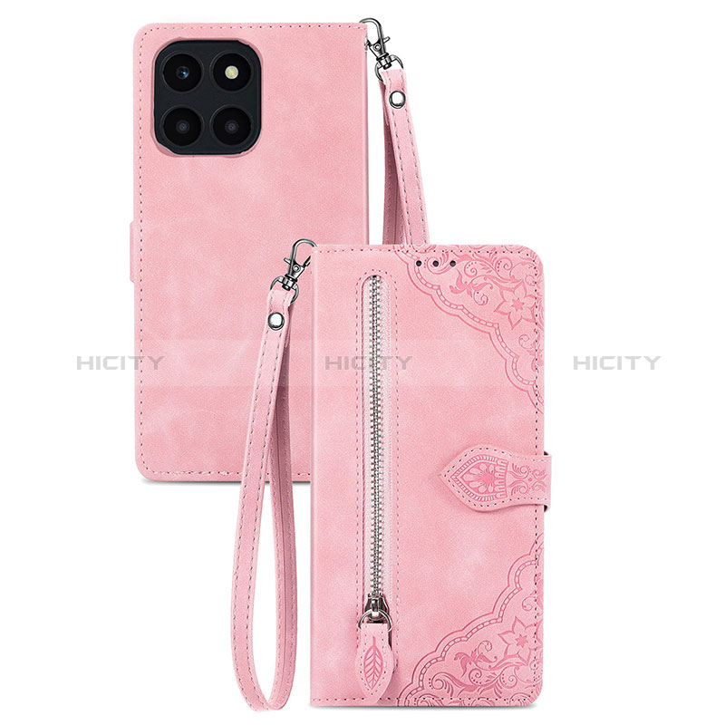 Handytasche Stand Schutzhülle Flip Leder Hülle S06D für Huawei Honor X8b Rosa Plus