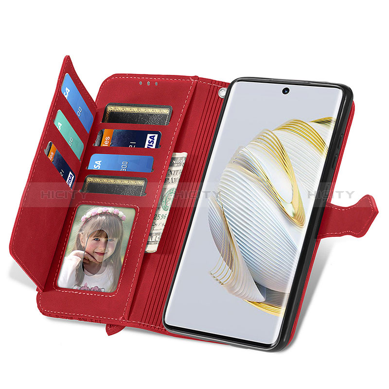 Handytasche Stand Schutzhülle Flip Leder Hülle S06D für Huawei Nova 10 groß