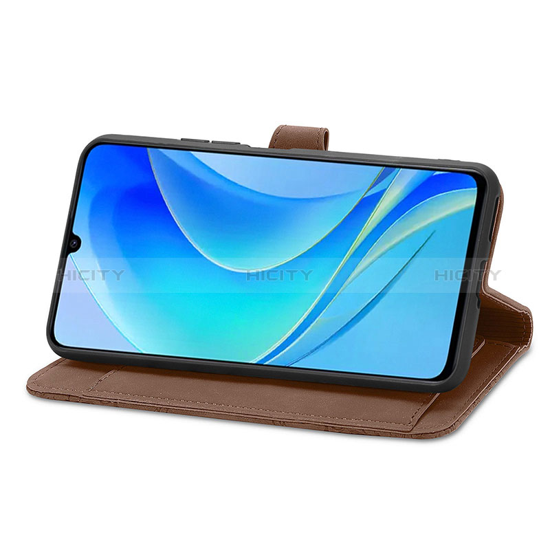 Handytasche Stand Schutzhülle Flip Leder Hülle S06D für Huawei Nova Y70 groß