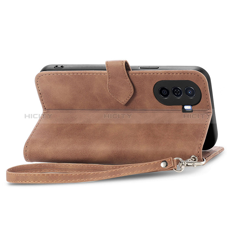 Handytasche Stand Schutzhülle Flip Leder Hülle S06D für Huawei Nova Y70 groß