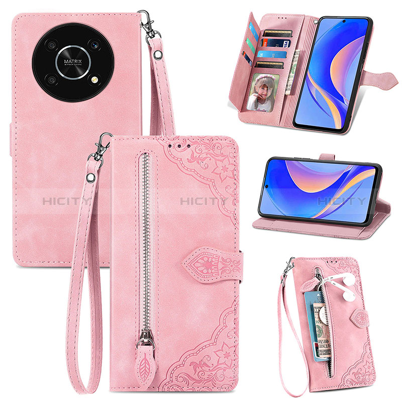 Handytasche Stand Schutzhülle Flip Leder Hülle S06D für Huawei Nova Y90