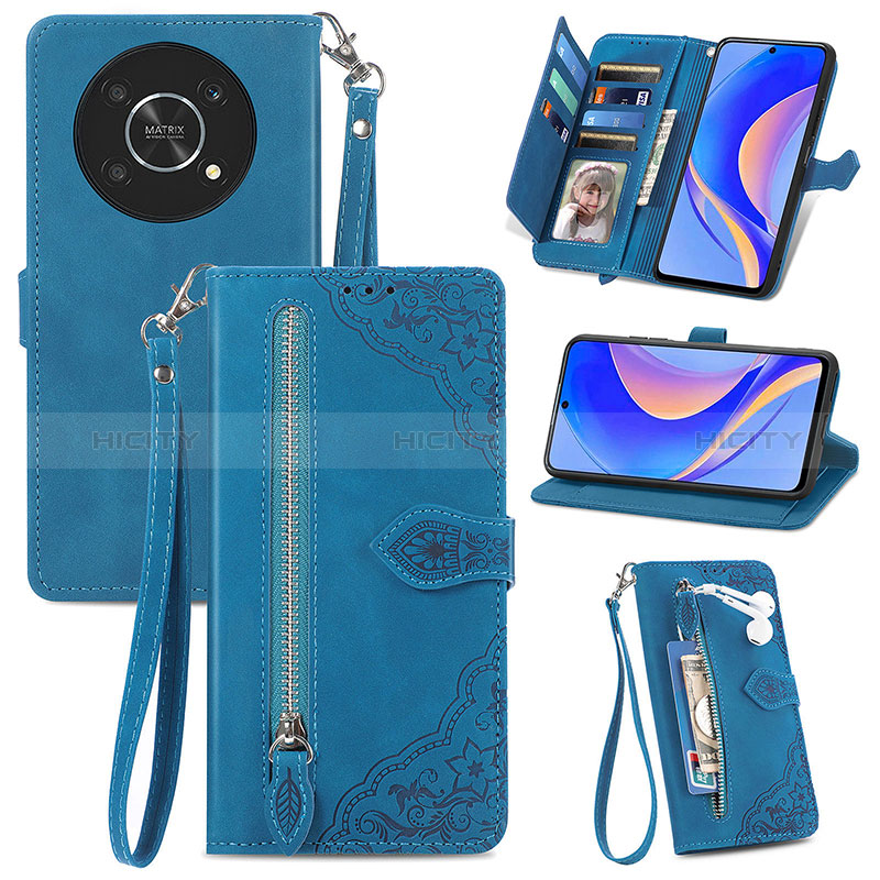 Handytasche Stand Schutzhülle Flip Leder Hülle S06D für Huawei Nova Y90