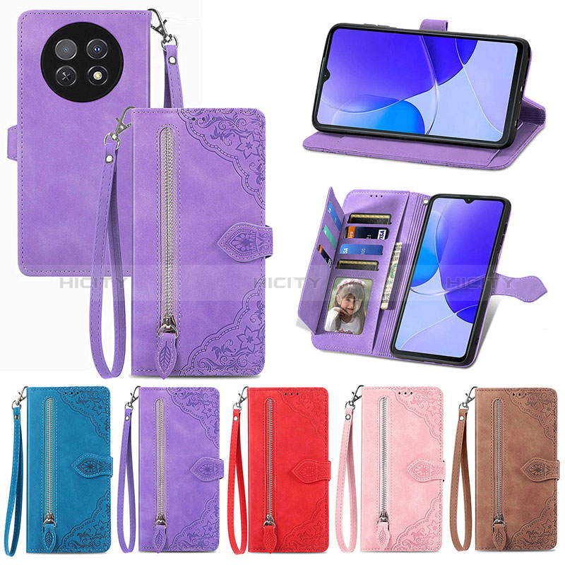 Handytasche Stand Schutzhülle Flip Leder Hülle S06D für Huawei Nova Y91