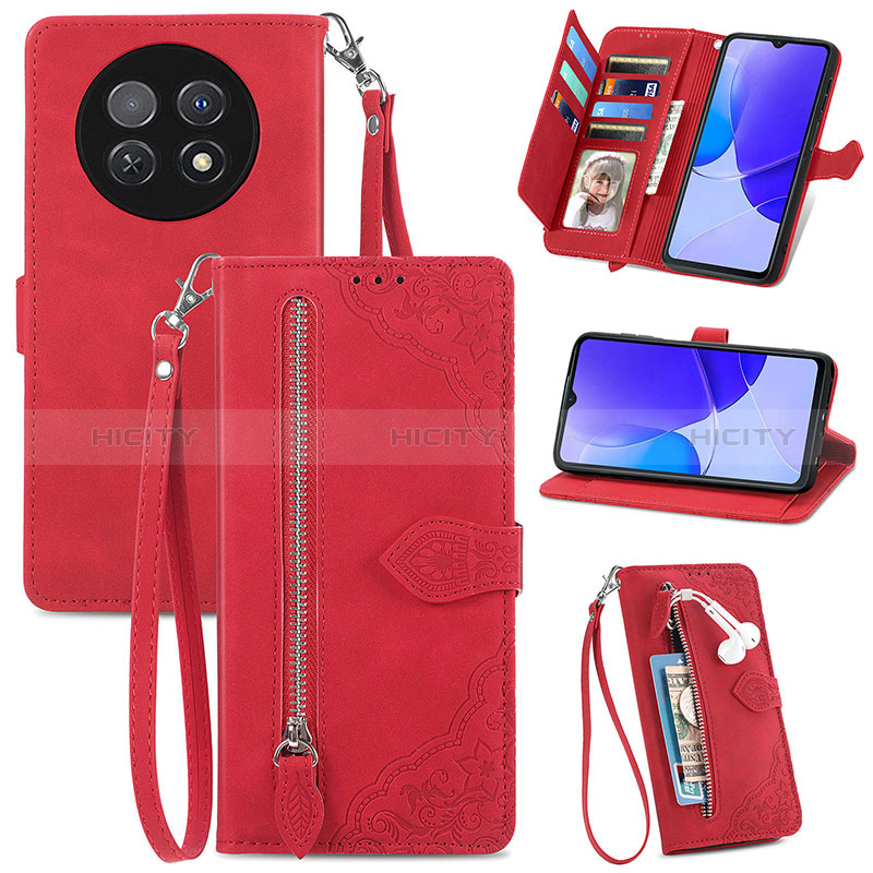 Handytasche Stand Schutzhülle Flip Leder Hülle S06D für Huawei Nova Y91