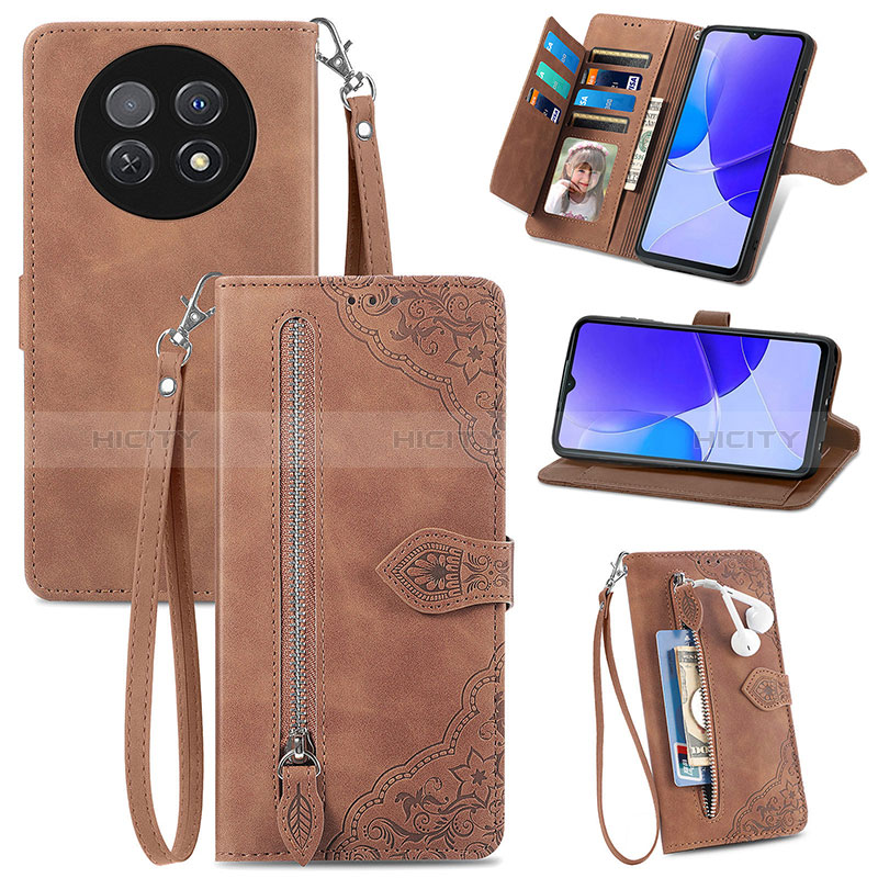 Handytasche Stand Schutzhülle Flip Leder Hülle S06D für Huawei Nova Y91