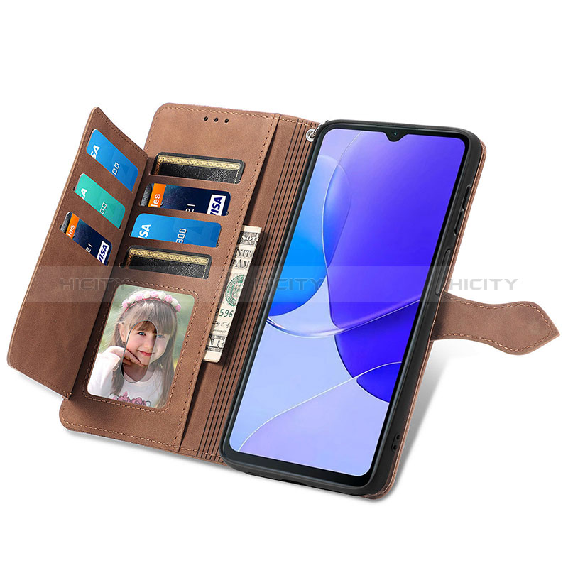 Handytasche Stand Schutzhülle Flip Leder Hülle S06D für Huawei Nova Y91