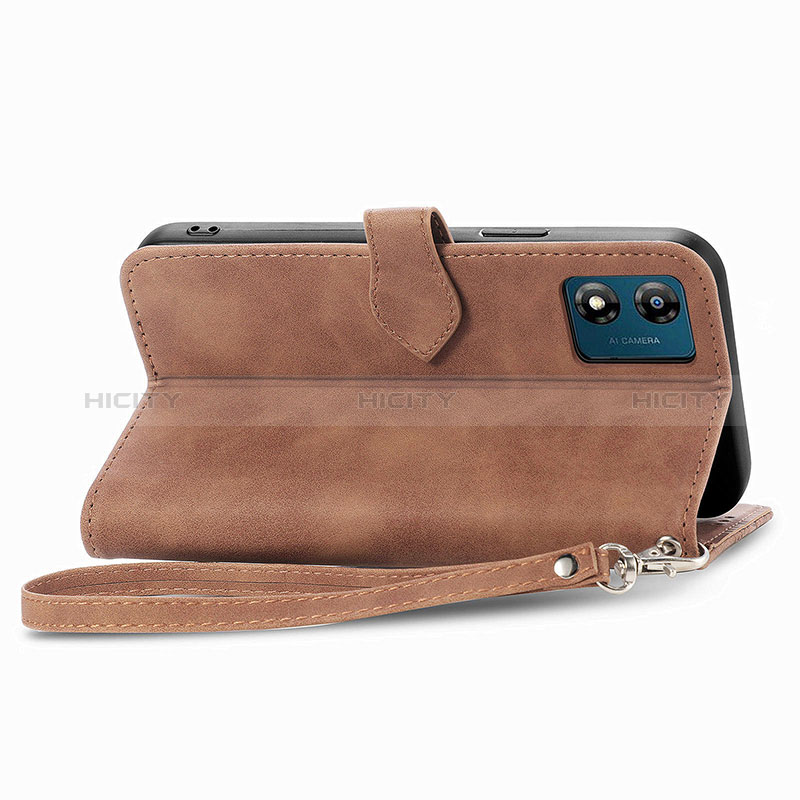 Handytasche Stand Schutzhülle Flip Leder Hülle S06D für Motorola Moto E13