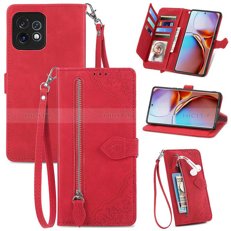 Handytasche Stand Schutzhülle Flip Leder Hülle S06D für Motorola Moto Edge 40 Pro 5G