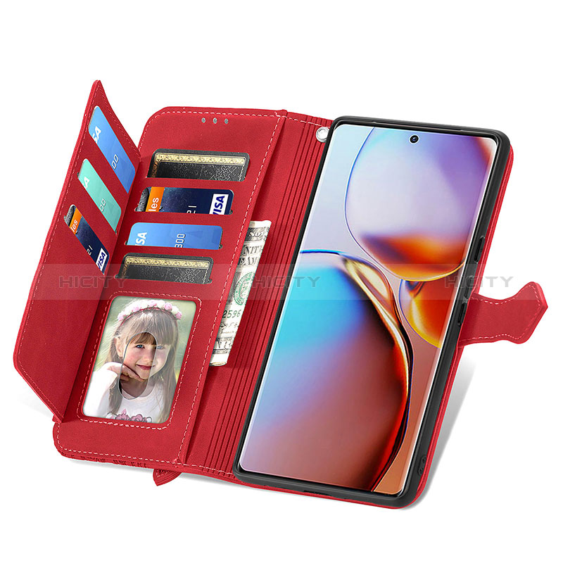 Handytasche Stand Schutzhülle Flip Leder Hülle S06D für Motorola Moto Edge 40 Pro 5G