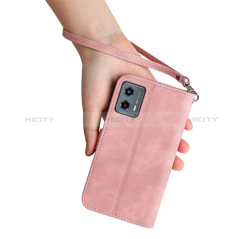 Handytasche Stand Schutzhülle Flip Leder Hülle S06D für Motorola Moto G 5G (2023)