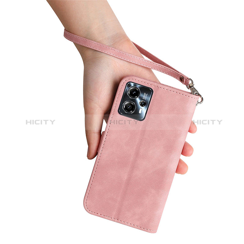 Handytasche Stand Schutzhülle Flip Leder Hülle S06D für Motorola Moto G13