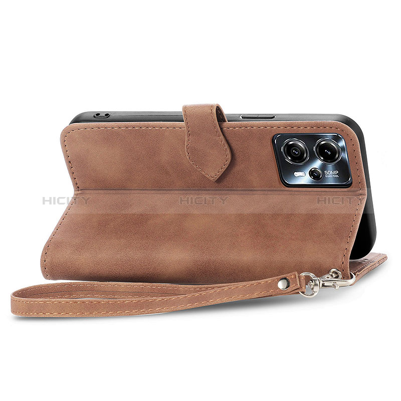 Handytasche Stand Schutzhülle Flip Leder Hülle S06D für Motorola Moto G23 groß