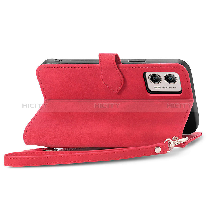 Handytasche Stand Schutzhülle Flip Leder Hülle S06D für Motorola Moto G53 5G