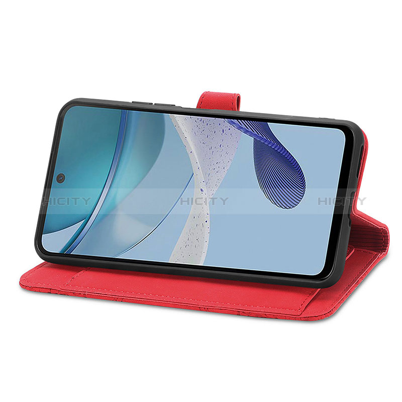 Handytasche Stand Schutzhülle Flip Leder Hülle S06D für Motorola Moto G53 5G