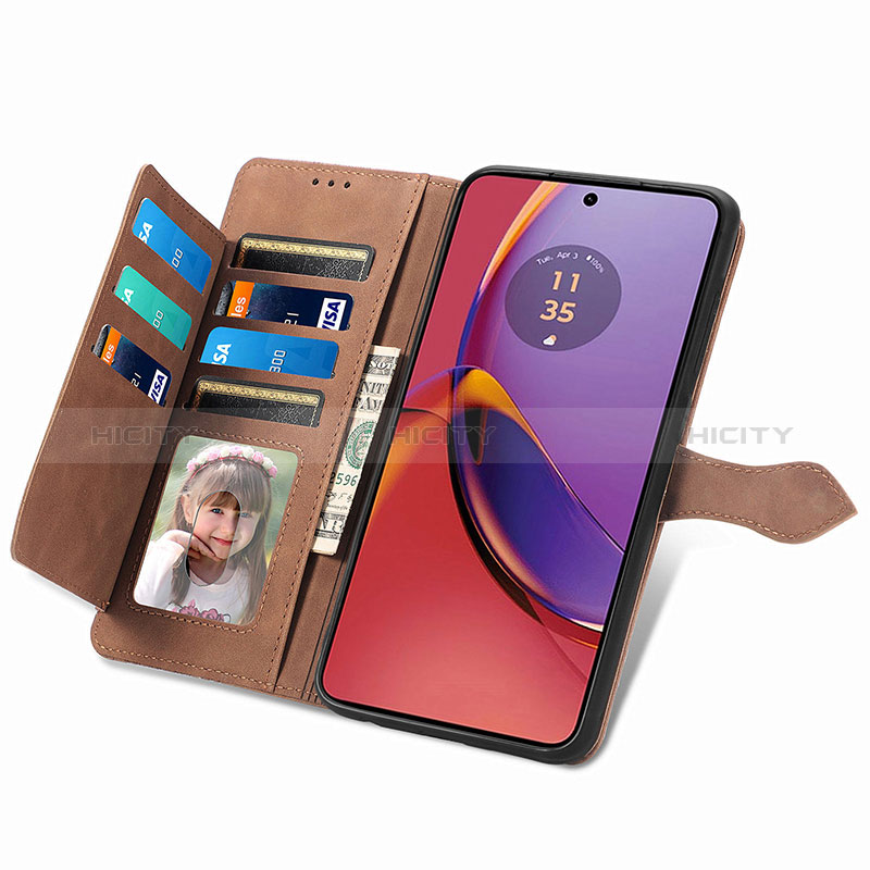 Handytasche Stand Schutzhülle Flip Leder Hülle S06D für Motorola Moto G84 5G