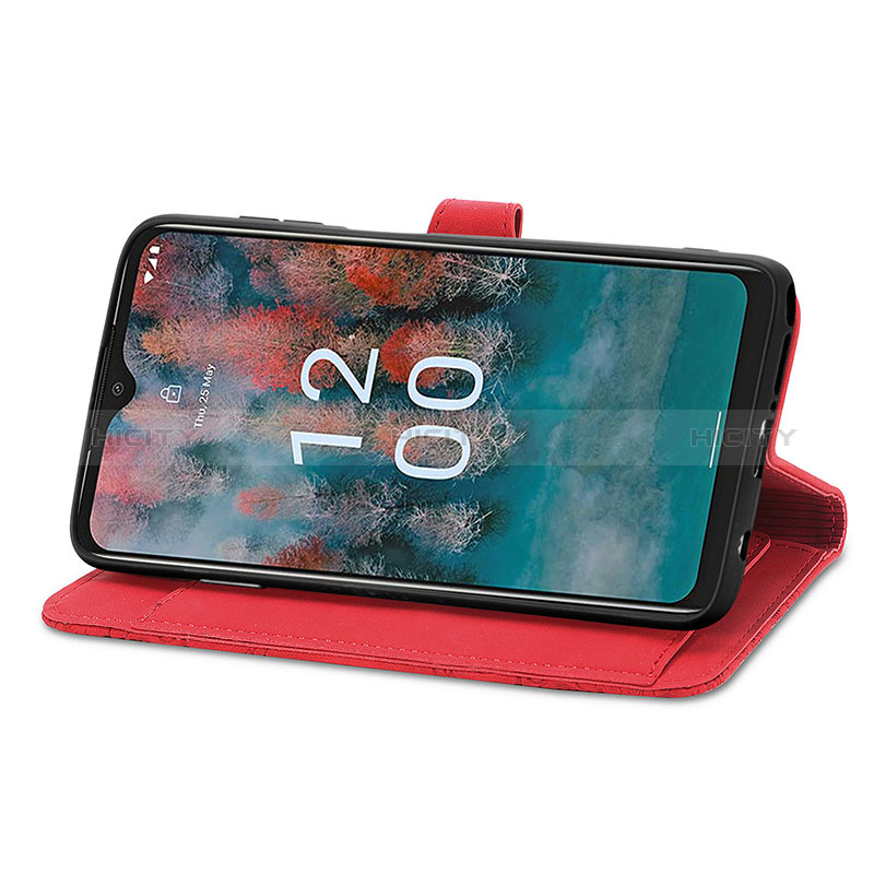 Handytasche Stand Schutzhülle Flip Leder Hülle S06D für Nokia C12 groß