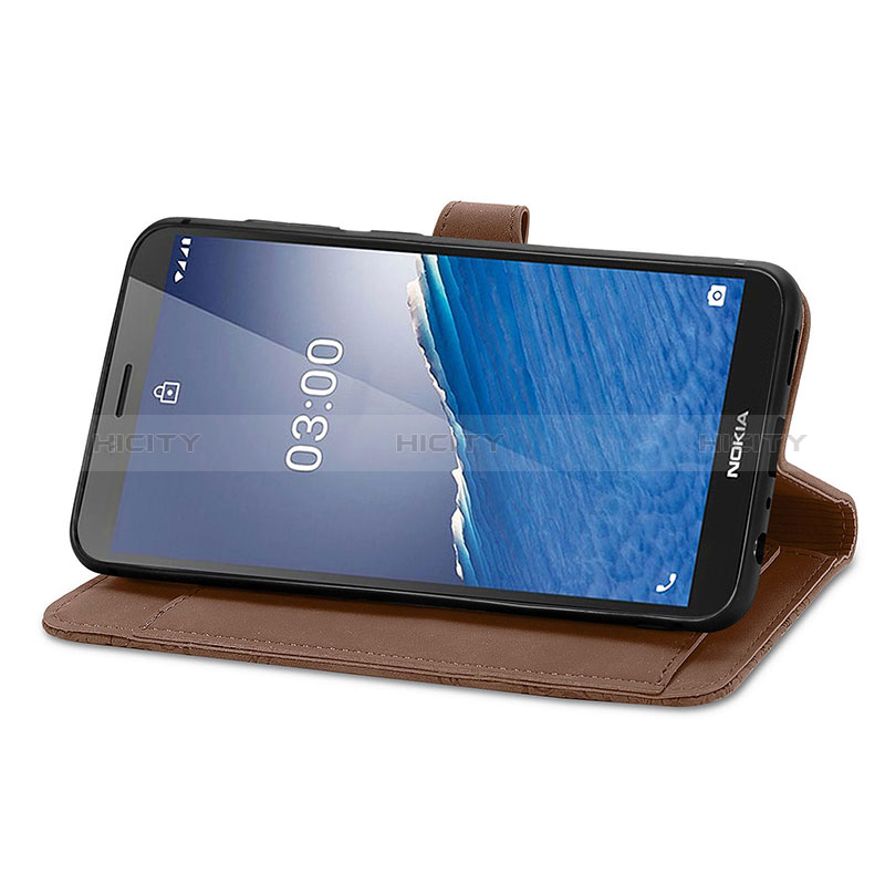 Handytasche Stand Schutzhülle Flip Leder Hülle S06D für Nokia C3