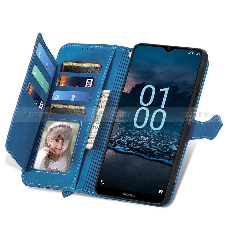 Handytasche Stand Schutzhülle Flip Leder Hülle S06D für Nokia G100