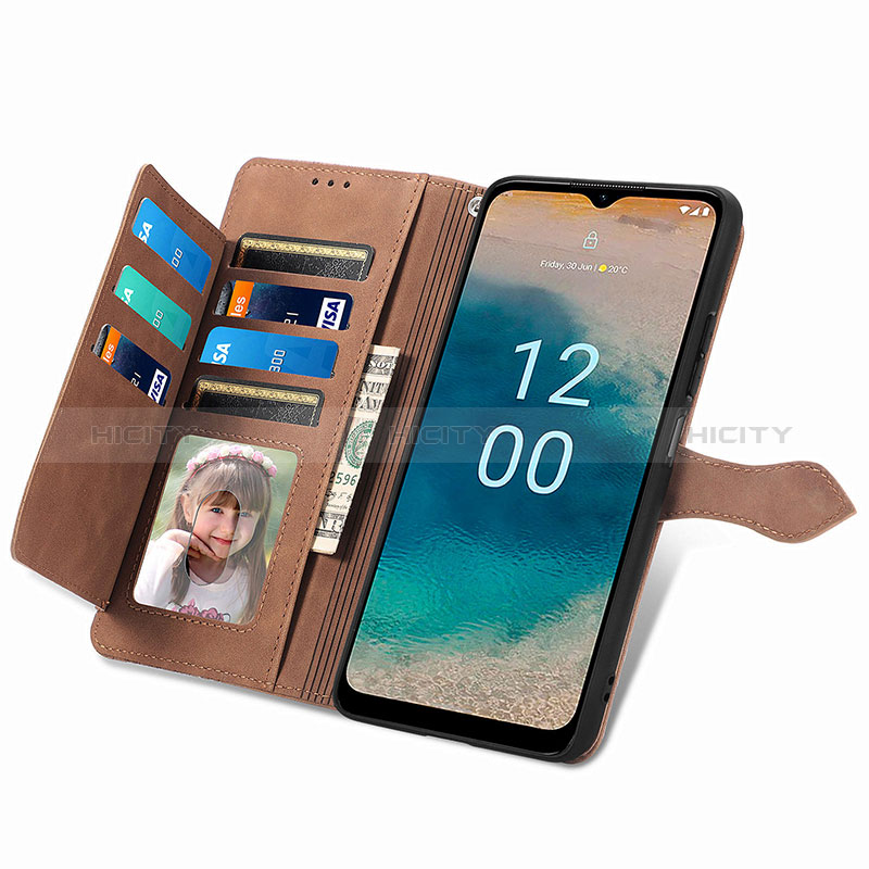 Handytasche Stand Schutzhülle Flip Leder Hülle S06D für Nokia G22