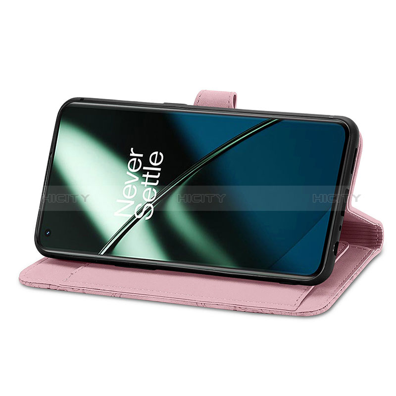 Handytasche Stand Schutzhülle Flip Leder Hülle S06D für OnePlus 11 5G groß