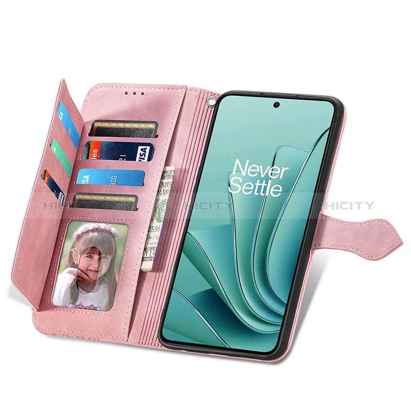 Handytasche Stand Schutzhülle Flip Leder Hülle S06D für OnePlus Nord 3 5G groß