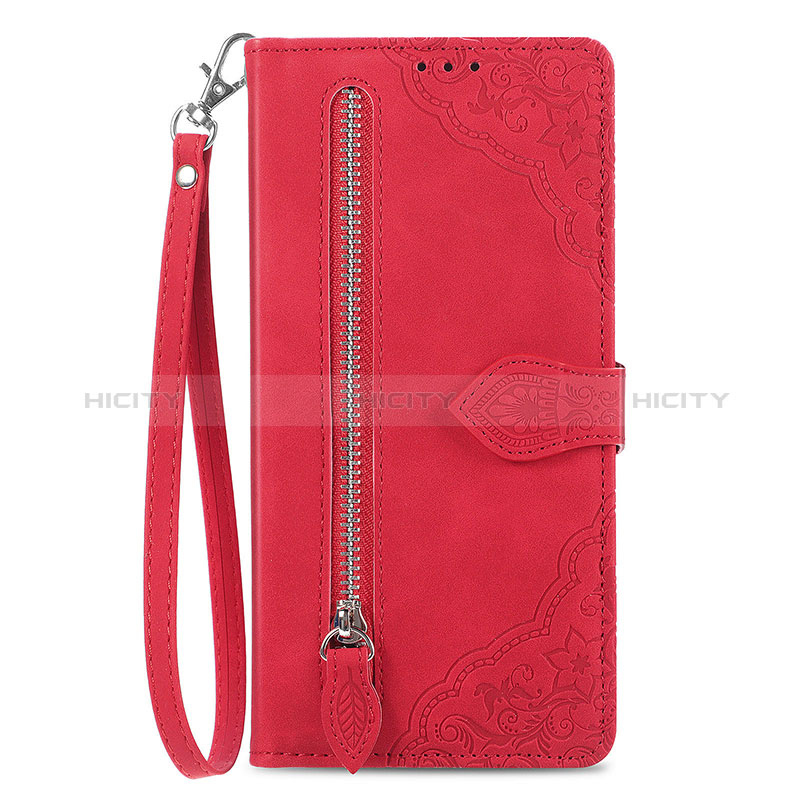 Handytasche Stand Schutzhülle Flip Leder Hülle S06D für OnePlus Nord CE 3 5G Rot