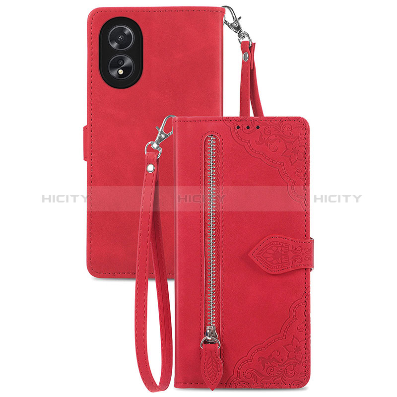 Handytasche Stand Schutzhülle Flip Leder Hülle S06D für Oppo A18