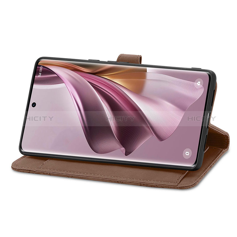 Handytasche Stand Schutzhülle Flip Leder Hülle S06D für Oppo Reno10 5G