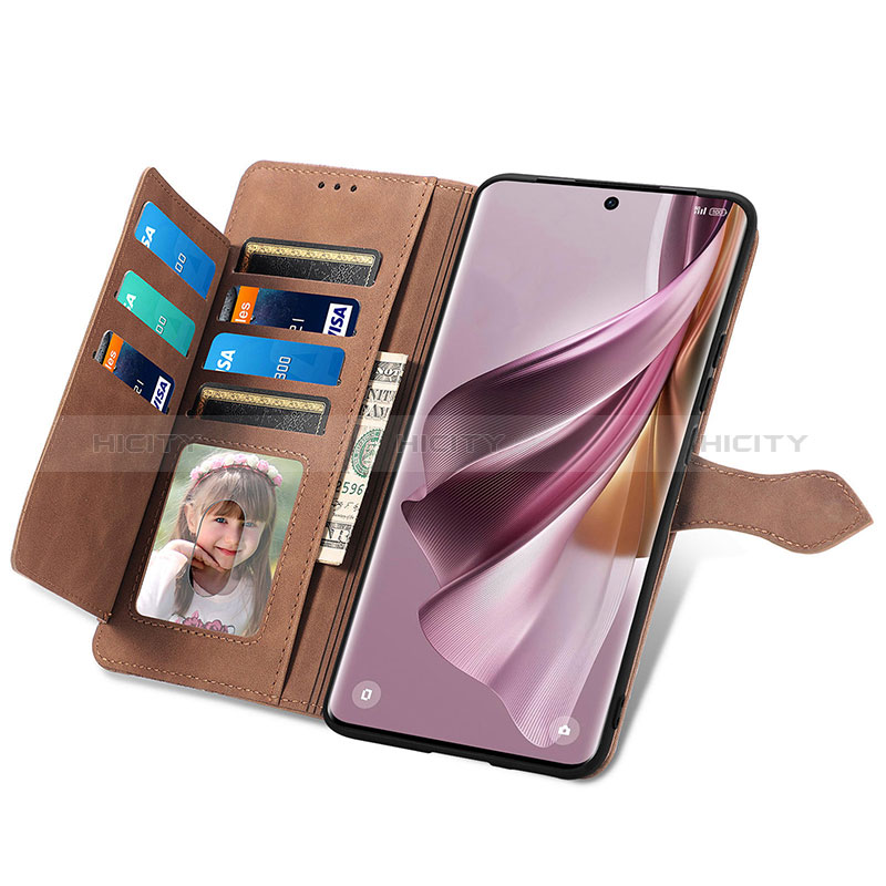 Handytasche Stand Schutzhülle Flip Leder Hülle S06D für Oppo Reno10 5G