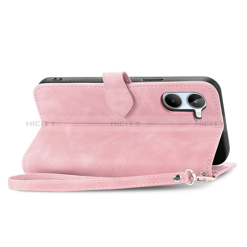 Handytasche Stand Schutzhülle Flip Leder Hülle S06D für Realme 10 4G groß