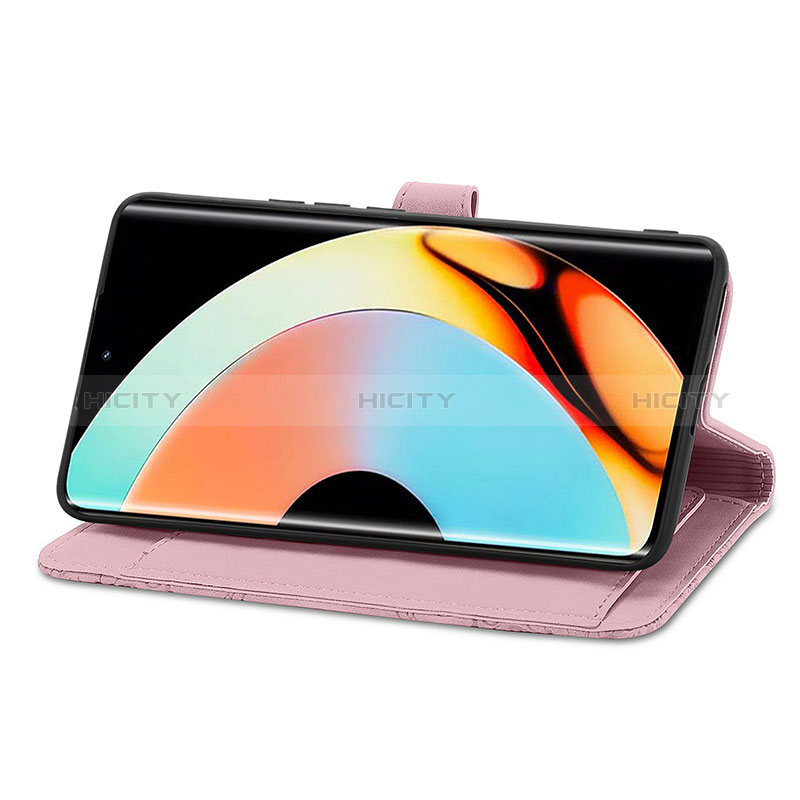 Handytasche Stand Schutzhülle Flip Leder Hülle S06D für Realme 10 Pro+ Plus 5G groß