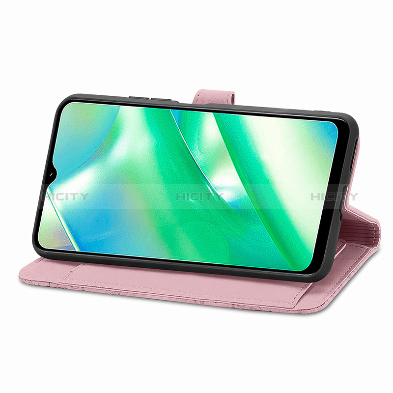 Handytasche Stand Schutzhülle Flip Leder Hülle S06D für Realme C33 (2023) groß