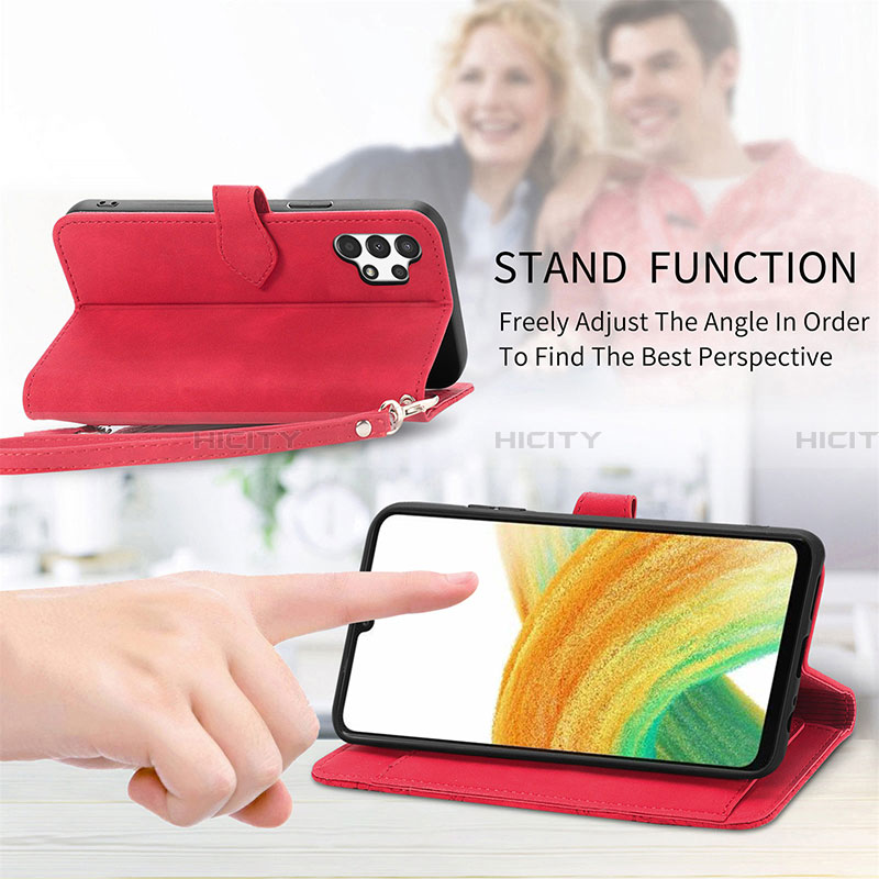 Handytasche Stand Schutzhülle Flip Leder Hülle S06D für Samsung Galaxy A13 4G