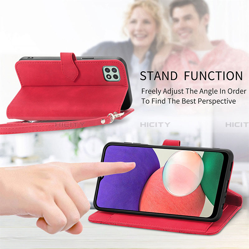 Handytasche Stand Schutzhülle Flip Leder Hülle S06D für Samsung Galaxy A22 5G