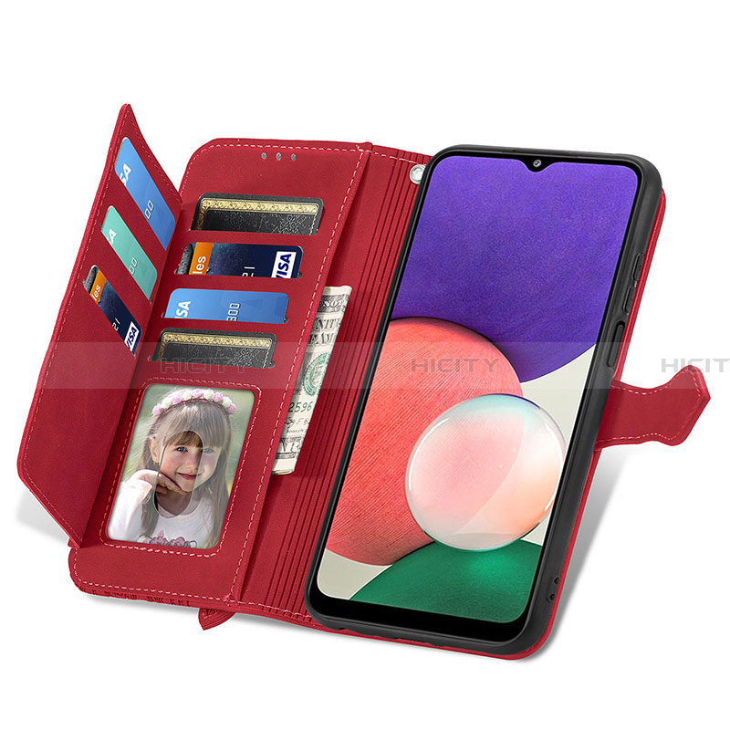 Handytasche Stand Schutzhülle Flip Leder Hülle S06D für Samsung Galaxy A22 5G