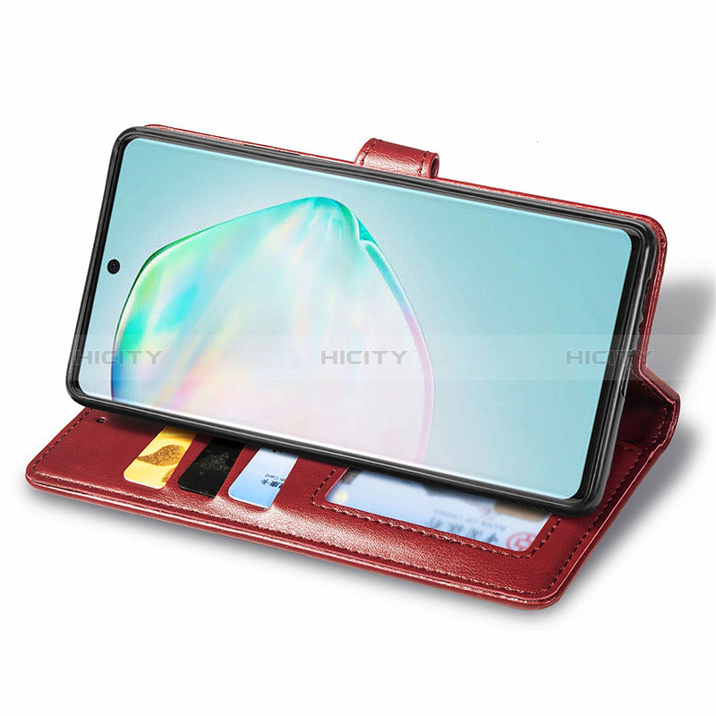 Handytasche Stand Schutzhülle Flip Leder Hülle S06D für Samsung Galaxy A91